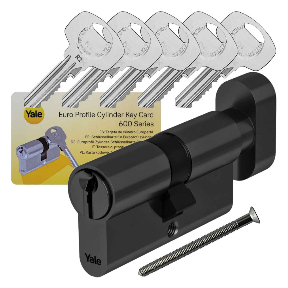 wkładka Yale Y600 z gałką czarna