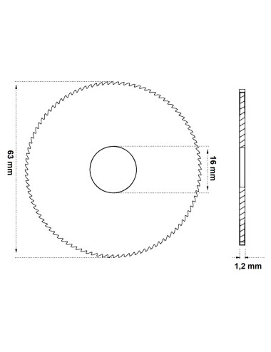 frez Raise HSS 63x1,2x16 -...