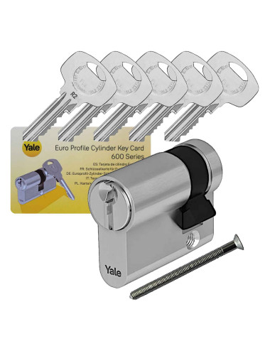 wkładka Yale Y600 jednostronna satyna