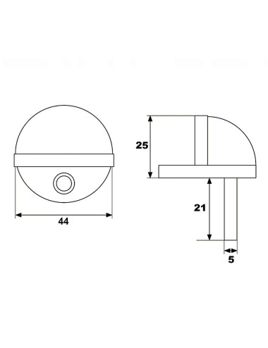odbój drzwiowy KELOP 6922 OD2 satyna