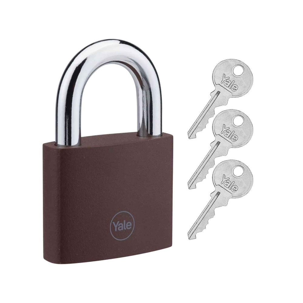 kłódka Yale YE11BR/32/118/1 żeliwna, brązowa