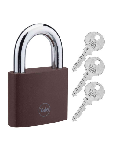 kłódka Yale YE11BR/60/132/1 żeliwna, brązowa
