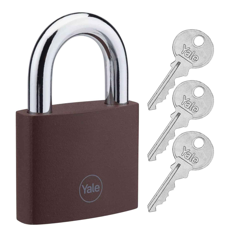 kłódka Yale YE11BR/60/132/1 żeliwna, brązowa