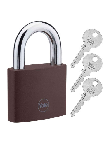 kłódka Yale YE11BR/75/137/1 żeliwna, brązowa