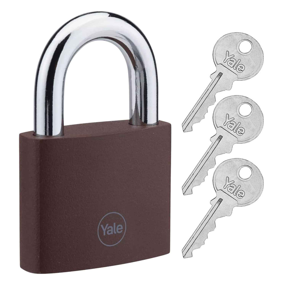 kłódka Yale YE11BR/75/137/1 żeliwna, brązowa