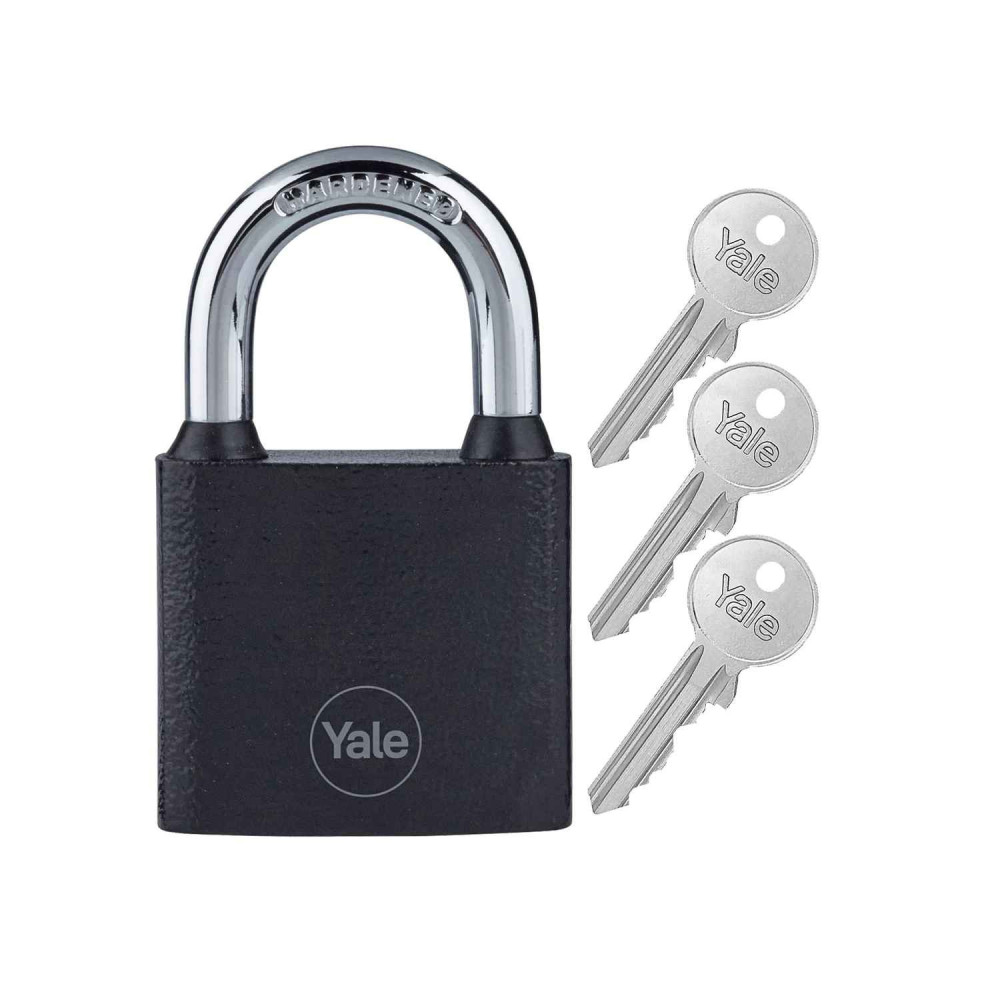 kłódka Yale Y111B/32/116/1/B żeliwna, czarna
