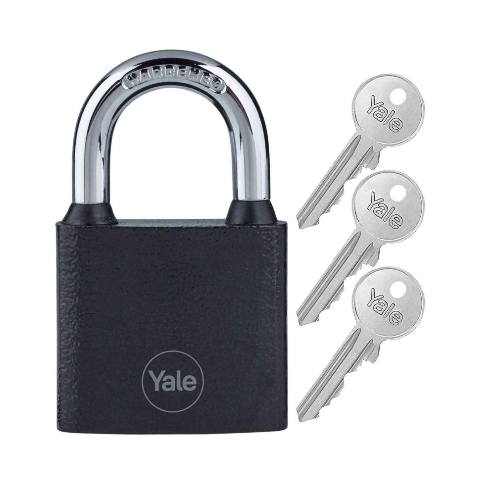 kłódka Yale Y111B/38/121/1/B żeliwna, czarna