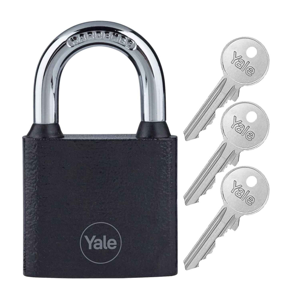 kłódka Yale Y111B/60/132/1/B żeliwna, czarna
