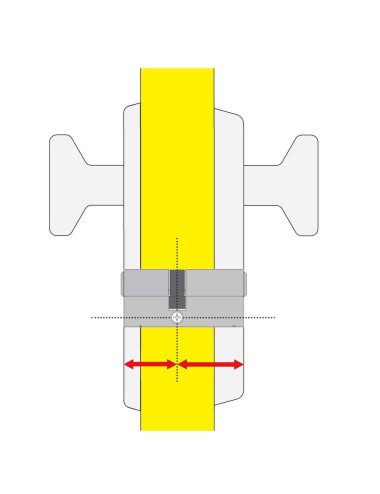 wkładka Yale Y600 z bezpiecznym sprzęgłem satyna