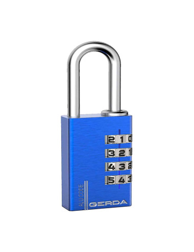 kłódka Gerda Alu Code KAS S40 BLUE, szyfrowa, niebieska