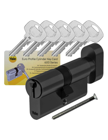 wkładka Yale Y600 z gałką czarna