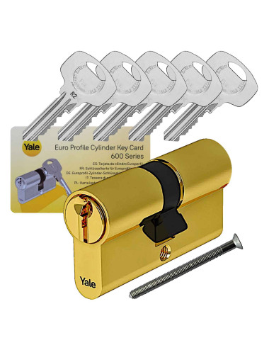 wkładka Yale Y600 z bezpiecznym sprzęgłem mosiądz