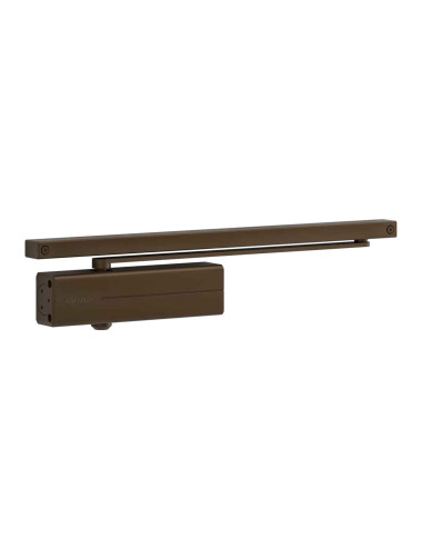 samozamykacz Assa Abloy DC135 z szyną ślizgową brązowy RAL 8014