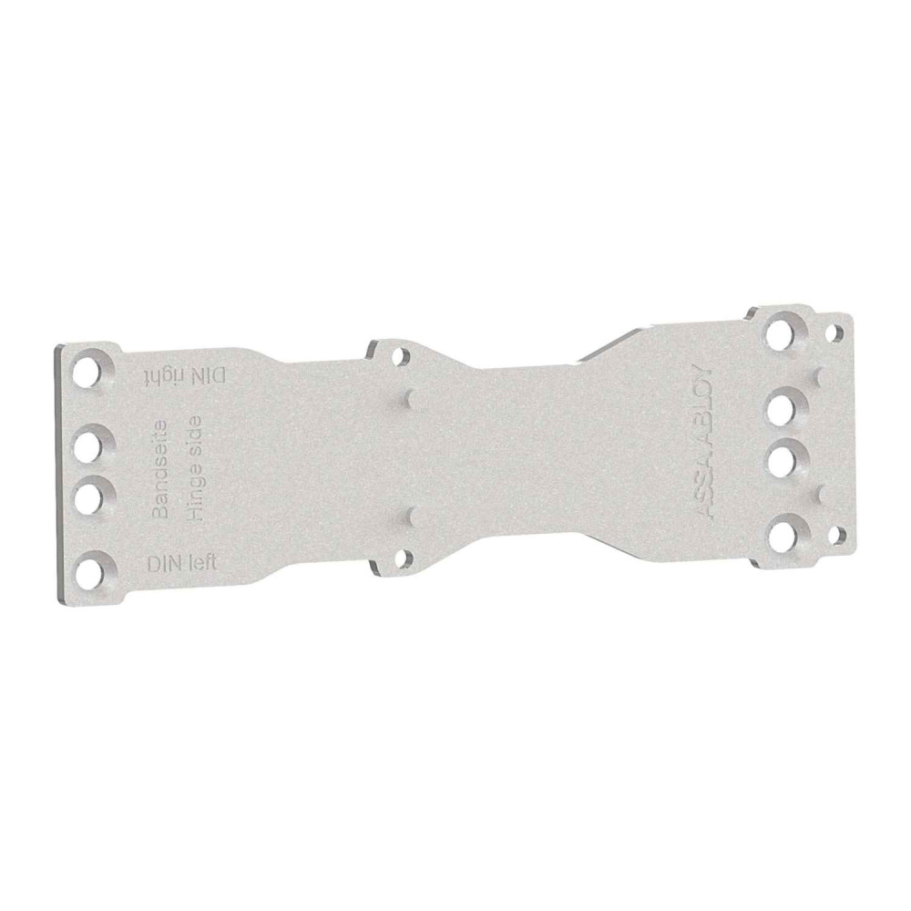 płytka montażowa Assa Abloy A120 srebrna do samozamykacza DC200, DC300, DC500, DC700