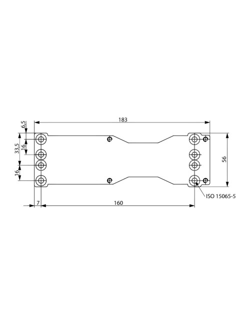 płytka montażowa Assa Abloy A120 srebrna do samozamykacza DC200, DC300, DC500, DC700