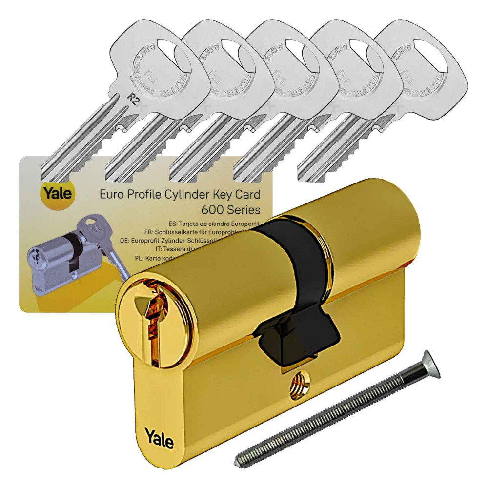 wkładka Yale Y600 z bezpiecznym sprzęgłem mosiądz