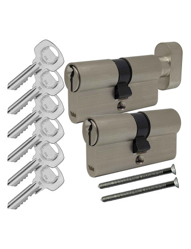 komplet wkładek Yale Y500 satyna