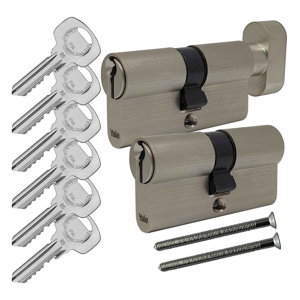 komplet wkładek Yale Y500 satyna