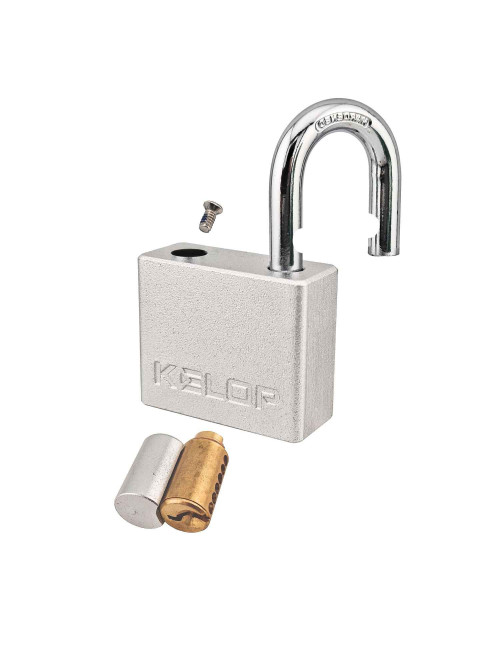 kłódka KELOP PAL 50 srebrna system jednego klucza