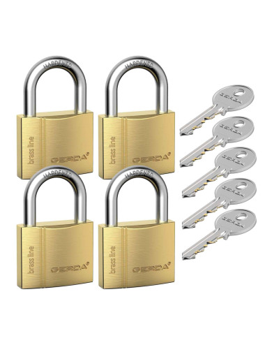 kłódki Gerda Brass Line KMZ S30 - 4 szt