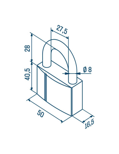 kłódka Gerda Brass Plus KMKN S50
