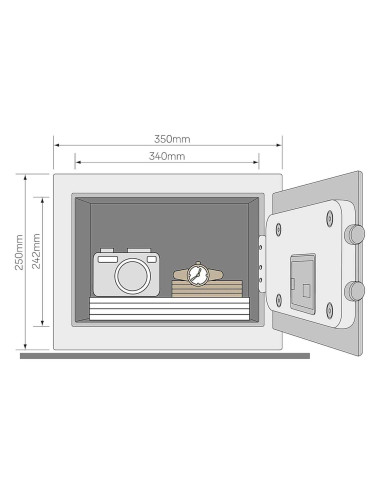 sejf Yale YSV/250/DB2 wymiary