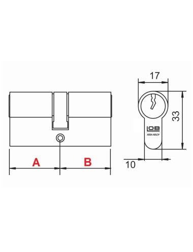 wkładka La Porte K6 36/51Z z zębatką nikiel
