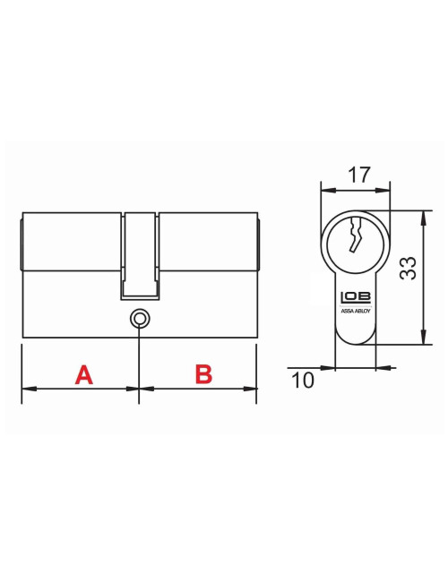 wkładka La Porte K6 36/51Z z zębatką nikiel