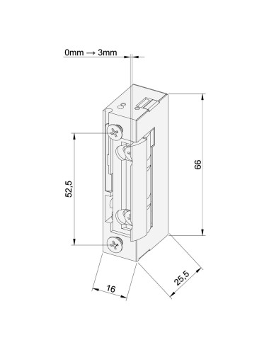 elektrozaczep Yale YB18-12-M_PROFI