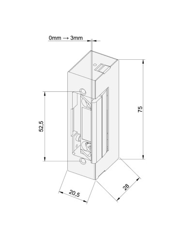 elektrozaczep Yale YB37-12D--PROFI