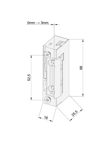elektrozaczep Yale YB38-12D--PROFI