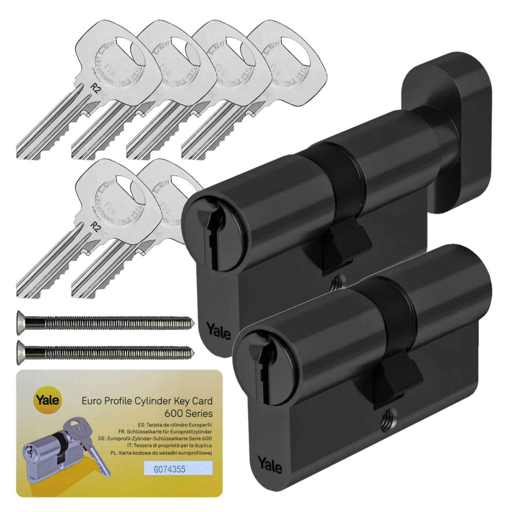 komplet wkładek Yale Y600 czarny