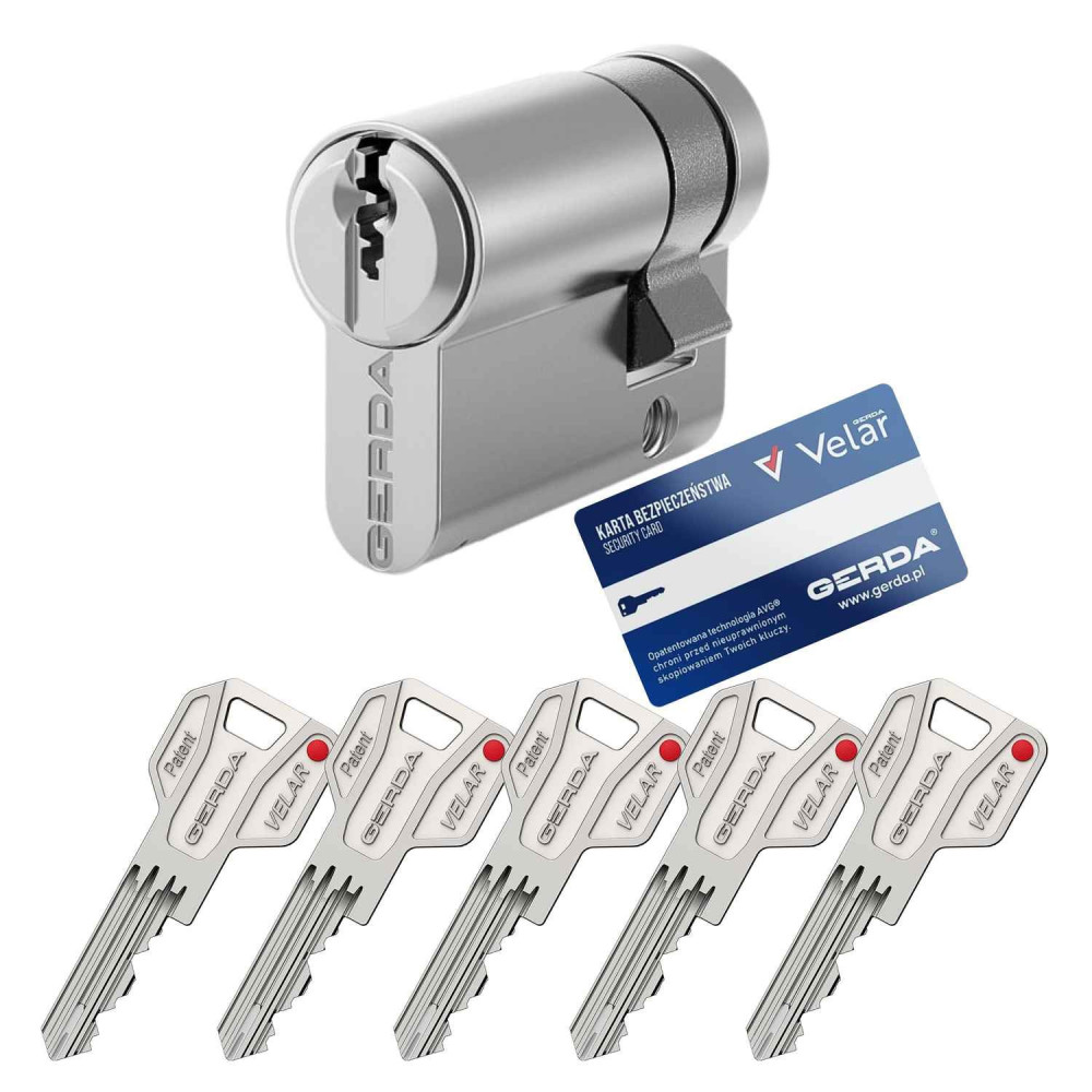 wkładka Gerda Velar Pro połówkowa zabierak ustawny nikiel