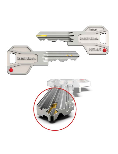 wkładka Gerda Velar Pro z gałką nikiel