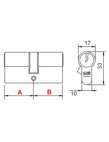wkładka Lob Ares 35/65 nikiel