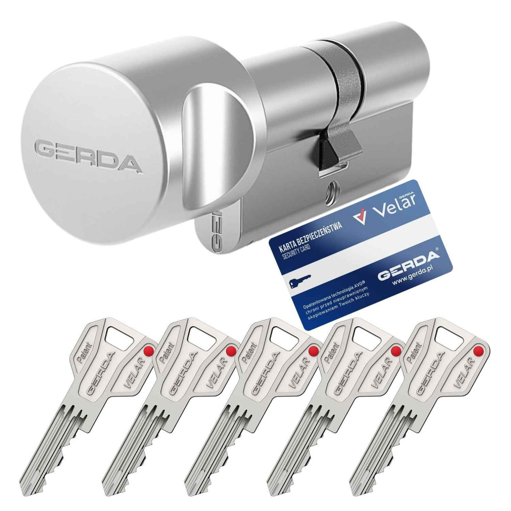 wkładka Gerda Velar Pro z gałką nikiel
