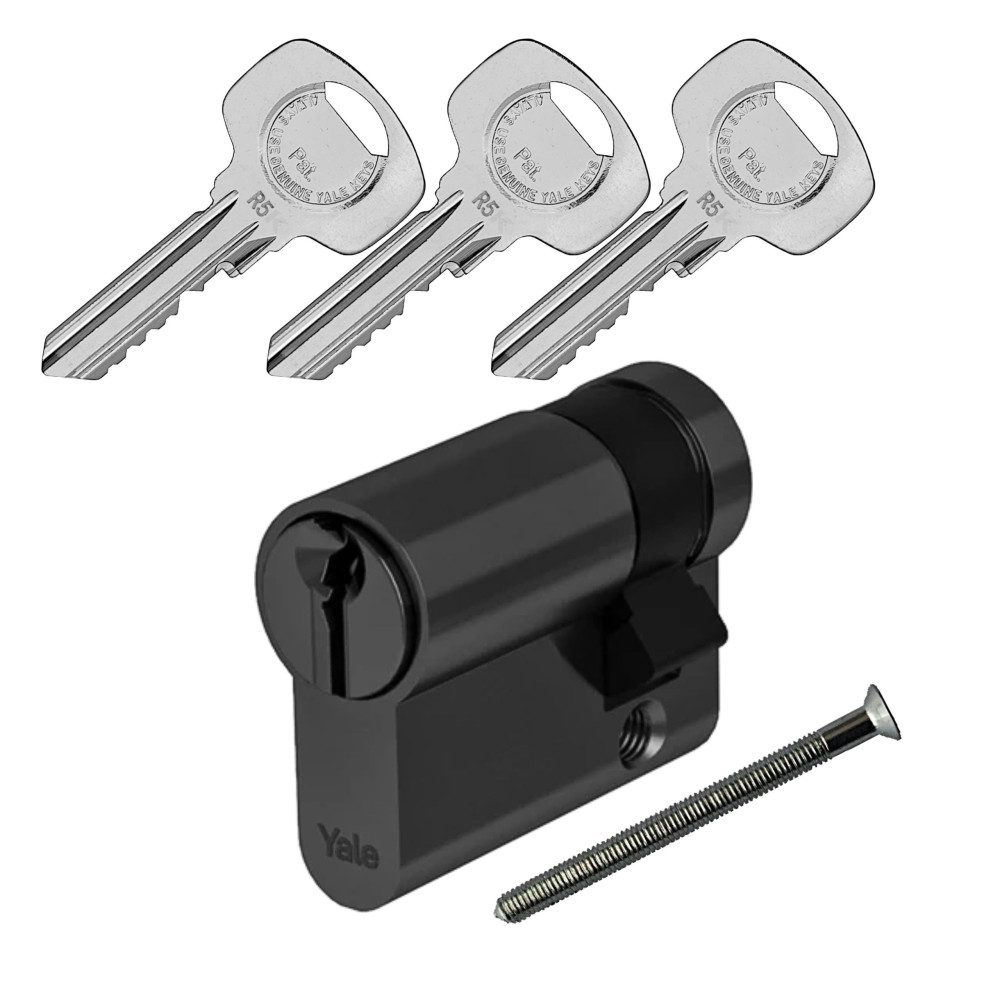 wkładka Yale Y500 połówkowa czarna