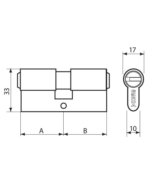 wkładka Gerda Evo 30/30 nikiel