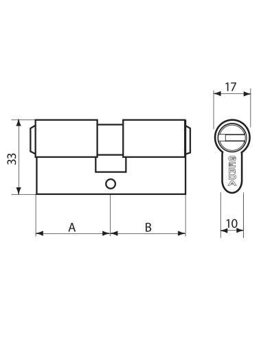 wkładka Gerda Evo 35/35 nikiel