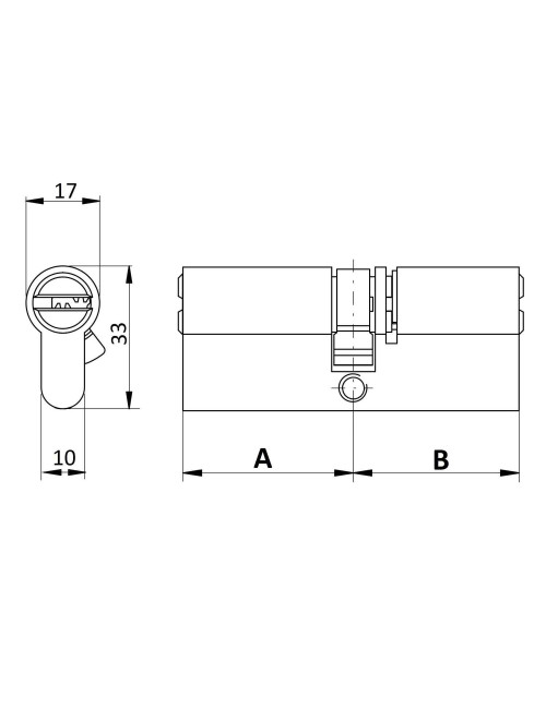 wkładka Yale 2100 30/45G z...