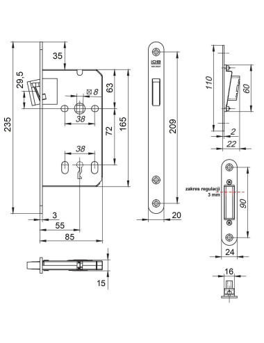 zamek magnetyczny Lob Z75MZ...