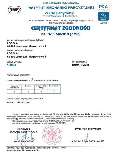 kłódka Lob KMM5 serwisowa