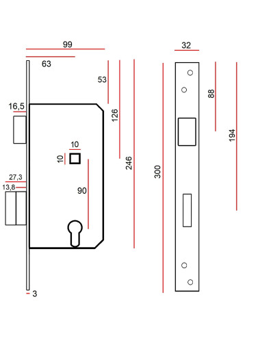 zamek Jania Z112 - 90/63...