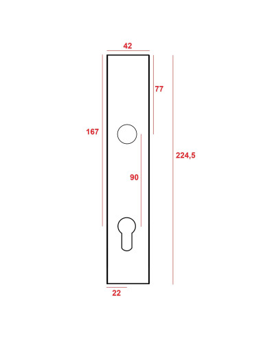 zamek Jania Z075 - 90/22 na...