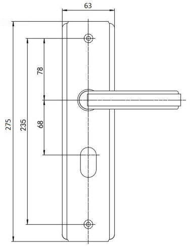 klamka do drzwi chińskich 1812