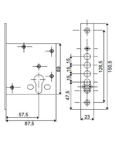 zamek górny do drzwi...