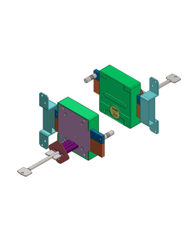 zamek nawierzchniowy Romus ROM 3x czarny