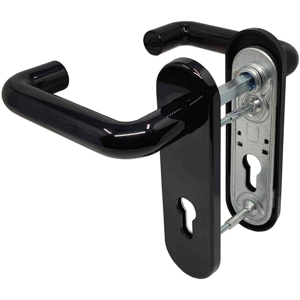 klamka Assa Abloy AHW300UUPZ/9/PB czarna do drzwi PPOŻ