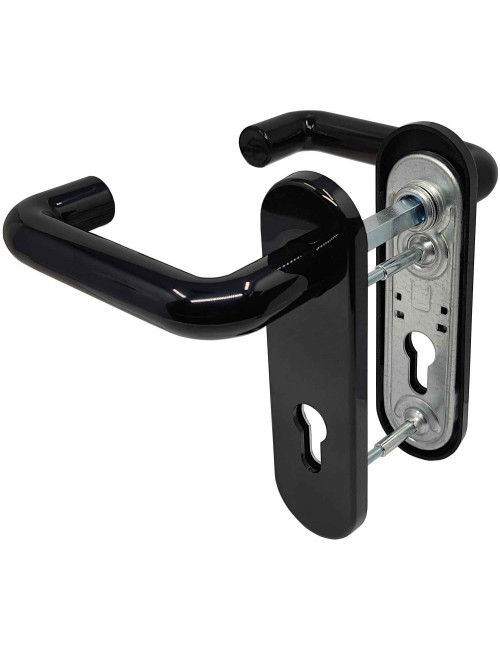 klamka Assa Abloy AHW300UUPZ/9/PB czarna do drzwi PPOŻ