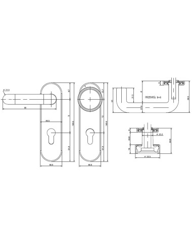klamko - gałka Assa Abloy AHW300UK/PZ/9/PB